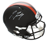Jerry Jeudy Autographed Browns 'Alpha Dog' Speed Authentic Helmet Beckett