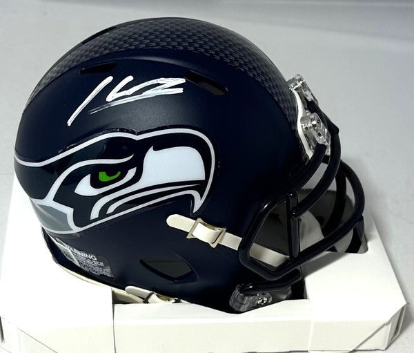 Seahawks Running Back KENNETH WALKER Signed Riddell Speed Mini Helmet AUTO - BAS
