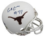 Texas Earl Campbell "HT 77" Authentic Signed VSR4 Rep Mini Helmet BAS #BV01178