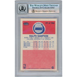 Ralph Sampson Autographed 1986 Fleer #97 Slabbed Trading Card Beckett 50610