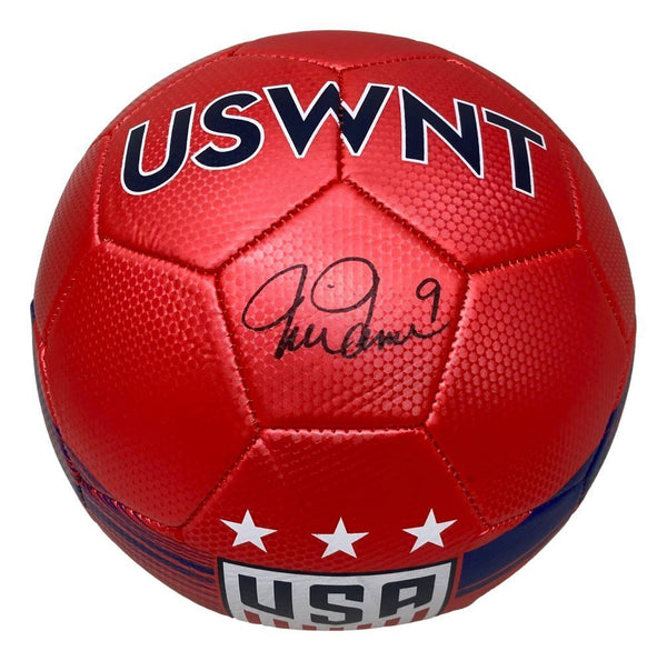 Mia Hamm Signed Red USA Womens Soccer Ball BAS ITP