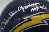 Charlie Joiner HOF Chargers Signed/Inscribed Mini Football Helmet JSA 211954