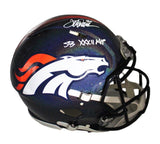 Terrell Davis Signed Denver Broncos Speed Authentic Custom Galaxy Fleck Helmet