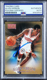 76ers Allen Iverson 1997 SkyBox Premium #100 Card Autographed PSA/DNA Slabbed