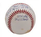 Tom Seaver Signed New York Mets Rawlings OML White MLB Baseball with 9x Insc