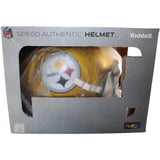 Pittsburgh Steelers Full Size Authentic Flash Helmet Riddell New In Box 30825