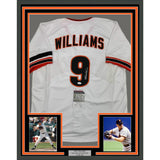 Framed Autographed/Signed Matt Williams 35x39 San Francisco White Jersey JSA COA