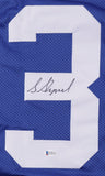 Sterling Shepard Signed Giants Jersey (Beckett) New Yorks #2 Pick 2016 Draft /WR