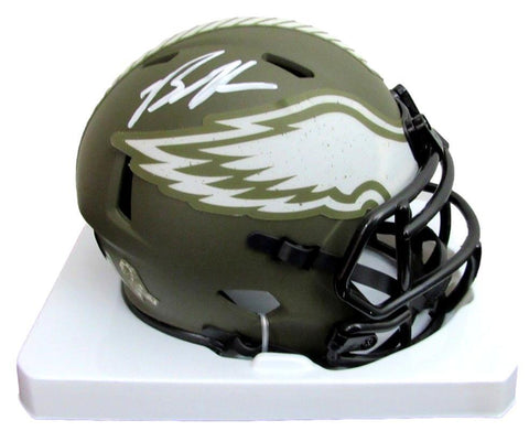 Brandon Graham Signed Salute To Service Mini Helmet Eagles Beckett 187623