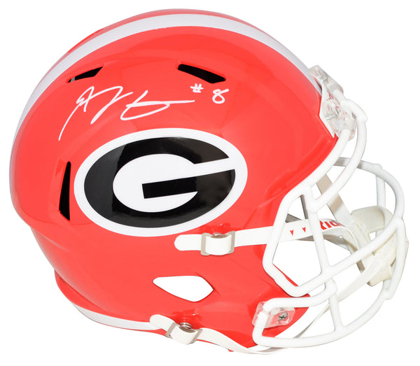 AJ GREEN AUTOGRAPHED GEORGIA BULLDOGS FULL SIZE SPEED HELMET BECKETT