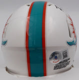 Raheem Mosert Autographed White Speed Mini Helmet Dolphins Beckett QR #1W038670