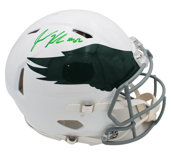 Jason Kelce Signed Philadelphia Eagles Speed Authentic Throwback 69-73 Helmet