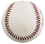 D-Backs Randy Johnson "WS MVP" Signed 2001 WS Logo OML Baseball BAS #BW88064