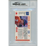 John Elway Autographed 1992 GameDay #23 Slabbed Trading Card Beckett 51535