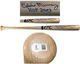 Eddie Murray Autographed Baltimore Orioles Blonde Baseball Bat Beckett 54074