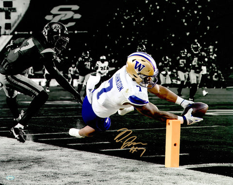 DILLON JOHNSON AUTOGRAPHED 16X20 PHOTO WASHINGTON VS. USC MCS HOLO 222075