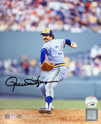 Brewers Hall of Famer ROLLIE FINGERS Signed 8x10 Photo #1 AUTO ~ 81 CY & MVP