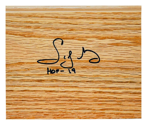 Sidney Moncrief (BUCKS) Signed 5x6 Floor Piece w/HOF'19 - (SCHWARTZ SPORTS COA)