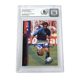 Paolo Maldini Signed 2002 Panini World Cup Opening Series - BGS 10 AUTO
