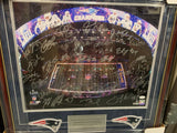 New England Patriots Team Signed Photo Framed To 23x27 Tom Brady JSA TriStar