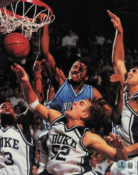 Rasheed Wallace Autographed 8x10 Photo North Carolina Tarheels Beckett BS36798