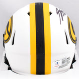 Jordy Nelson Signed Green Bay Packers Lunar Speed Mini Helmet-Beckett W Hologram