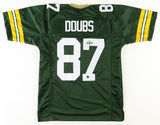 Romeo Doubs Signed Green Bay Packers Jersey (Beckett) 2022 4th Rnd Pick / Nevada