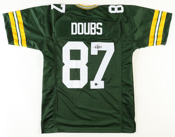 Romeo Doubs Signed Green Bay Packers Jersey (Beckett) 2022 4th Rnd Pick / Nevada