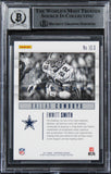 Cowboys Emmitt Smith Signed 2017 Panini Contenders LC #3 Card Auto 10! BAS Slab
