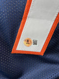 Talanoa Hufanga (Denver Broncos) Autographed Custom Jersey (Navy) Beckett COA