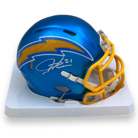 Chargers Ladainian Tomlinson Autographed Signed FLASH Mini Helmet - Beckett