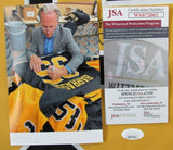 Tom Barrasso Signed Penguins Jersey (JSA COA) Pittsburgh Goalie 1988-1997
