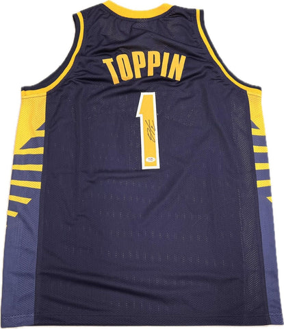 Obi Toppin signed jersey PSA/DNA Indiana Pacers Autographed