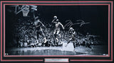 Michael Jordan Autographed Framed 18x36 Photo Bulls 69/123 UDA BAM158815