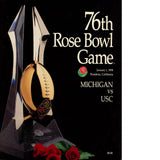 Unautographed Magazine USC Trojans vs Michigan 1990 Rose Bowl Program 58425