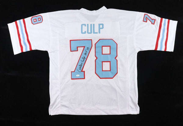 Curley Culp Signed Houston Oilers Jersey Inscribed HOF 13 (JSA COA) 6xPro Bowler