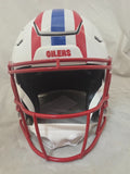TAYLOR LEWAN SIGNED TENNESSEE (HOUSTON) OILERS F/S SPEEDFLEX HELMET BECKETT QR