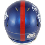 Brian Burns Autographed New York Giants Color Rush Mini Helmet Beckett 53885