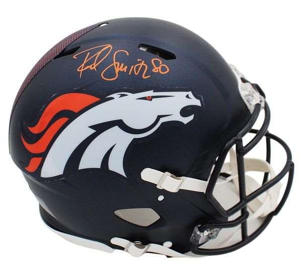 Rod Smith Signed Denver Broncos Speed Authentic NFL Helmet