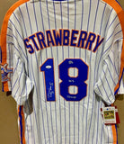 Darryl Strawberry Signed New York Mets Mitchell & Ness 1986 Jersey (JSA) R.F.