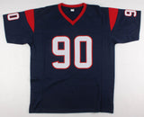 Jadeveon Clowney Signed Texans Jersey (Beckett) 2014 #1 Draft Pick Overall