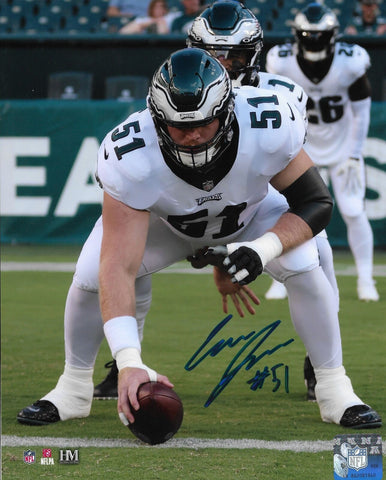 Cam Jurgens Action Philadelphia Eagles Autographed Signed 8x10 Photo JSA PSA
