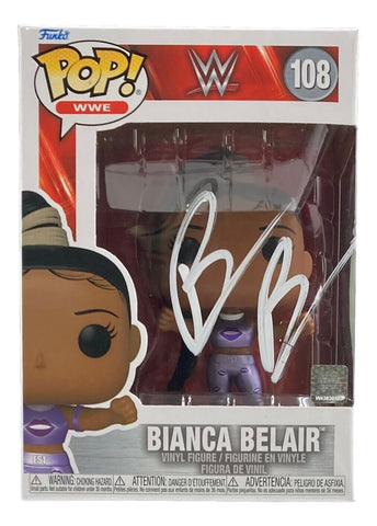Bianca Belair Signed WWE Funko Pop #108 JSA