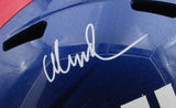Abdul Carter Auto/Signed Full Size Speed Replica Helmet NY Giants Beckett 197406