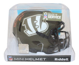Joseph Ossai Autographed Cincinnati Bengals Salute Mini Helmet Beckett 39341