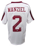 Johnny Manziel Signed/Auto Texas A&M Custom White Football Jersey Beckett 204885