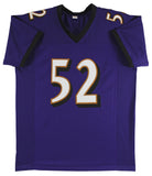Ray Lewis Authentic Signed Purple Pro Style Jersey Autographed BAS Witnessed