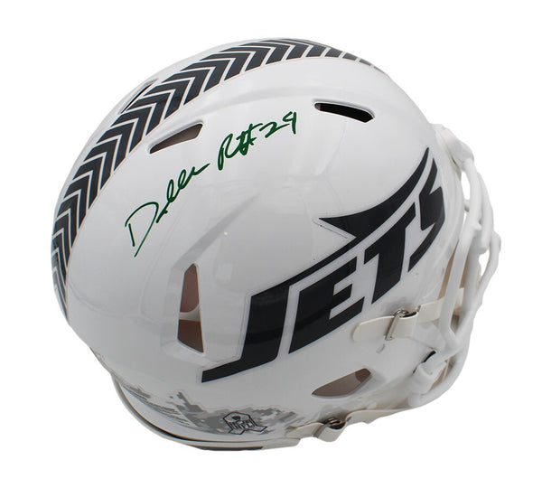 Darrelle Revis Signed New York Jets Speed Authentic Salute To Service 3 Helmet