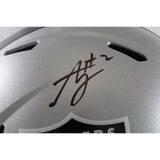 Ashton Jeanty Autographed Las Vegas Raiders F/S Helmet Beckett Witness 55257