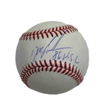 Autographed/Signed Dwight Doc Gooden 86 WSC Rawlings ROML Baseball Beckett COA
